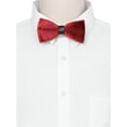thumbnail image 4 of INSPIRE CHIC Men's Velvet Adjustable Pre-Tie Bow Ties for Prom Wedding Tuxedo One Size Red, 4 of 4