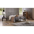 thumbnail image 4 of Hodedah Complete Metal Twin Size Bed in Black Silver, 4 of 11