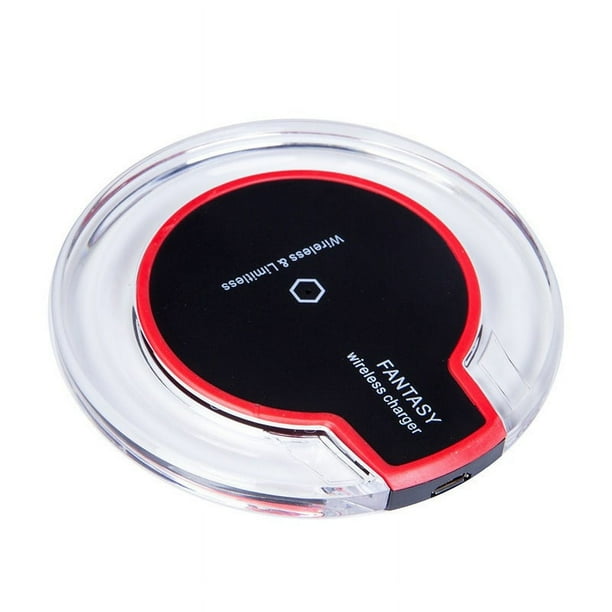 Cargador inalámbrico para iPhone: compatible con iPhone 11/11Pro/11Pro Max/Xs MAX/XR/XS/X/8Plus/8, para Galaxy S10/S10 Plus (negro)