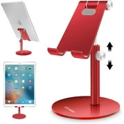 AICase Tablet/Phone Stand, Universal Multi-Angle & Height Adjustable Stand, Aluminum Desktop Stand Holder Compatible