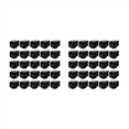thumbnail image 1 of 50 Pcs Rj45 Coupler Cat6 Jacks Inline Coupler Female to Female Insert Coupler,50 x Rj45 Coupler,black, 1 of 8