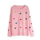 thumbnail image 3 of HongQid Womens Pullover Sweaters Long Sleeve Crewneck Casual Loose Knit Jumper Tops, 3 of 5