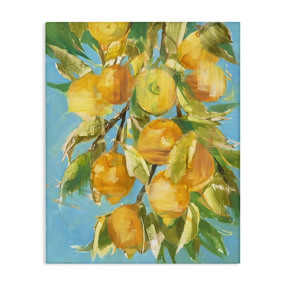 Stupell Industries Modern Lemon Tree over Blue Canvas Art, 16 x 20, by Liz Jardine