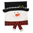 thumbnail image 3 of Raindrops Christmas Plaid Chair Cover, Holiday Theme Cloth Slipcover, 1 Piece, 3 of 7