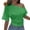X177 Green, variant on Glisme Women T-Shirt Solid Color Short Sleeve Asymmetrical Off One Shoulder Crop T-Shirt Summer Fashion Women Tees Size L Beige