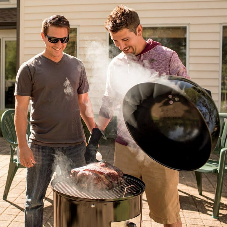 Weber, Charcoal Smoker, 721001, 18-inch with Steel Grates