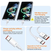 2 Pack USB A to USB Type C Charger Cable, 6ft USB to USB-C Cable