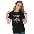 thumbnail image 4 of Big Or Small Save Them All Pink Womens Slim Fit Graphic Tee Brisco Brands S, 4 of 5