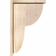 thumbnail image 3 of 5 1/2"W x 14"D x 22"H Crestline Smooth Corbel w/Backplate, Douglas Fir, 3 of 9