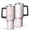Black-5, variant on 40oz Tumbler with Handle and Straw, Vacuum Insulated Stainless Steel Travel Mug, Fits Car Cup Holder, Love Romantic Valentine Print