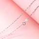 thumbnail image 4 of Collar de plata dulce para mujer, cadena única de clavícula, chapado en oro y plata S925, joyería de plata, 4 of 4