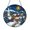 Acrylic 3.5 Inch, variant on Winter Village Snow Landscape Stained Glass Style Window Hanging Suncatcher, Decorative Glass Panel Art Ornament for Seasonal Decor