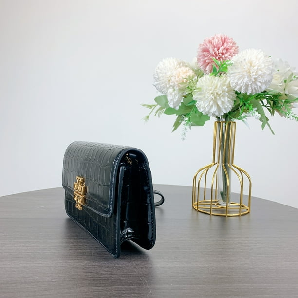 新作★Tory Burch Britten chain wallet wristlet 141073 Tory Burch 141073 Britten chain wallet wristlet IN BLACK