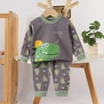 thumbnail image 5 of Tdoqot Toddler Boys Outfits Set- Casual Cute Cotton Long Sleeve Shirts and Pants Kids Fall Clothes Gold Size 6 T, 5 of 5