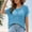 Blue, variant on Njoeus Cute Summer Tops for Women Sexy Tops for Women Womens Summer Cover Ups Crew Neck Short Sleeve Sweater Women Trendy Casual Crochet Hollow Out Knit Tops Pullover Shirts Beach Cover Ups $15 & Unde