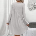 thumbnail image 6 of Women's Bodycon Dress Long Sleeve Sexy Slim Fit Waist Defining Hip Hugging Date Night Dress for Spring Fall Evening Out,Light Gray,XL, 6 of 7