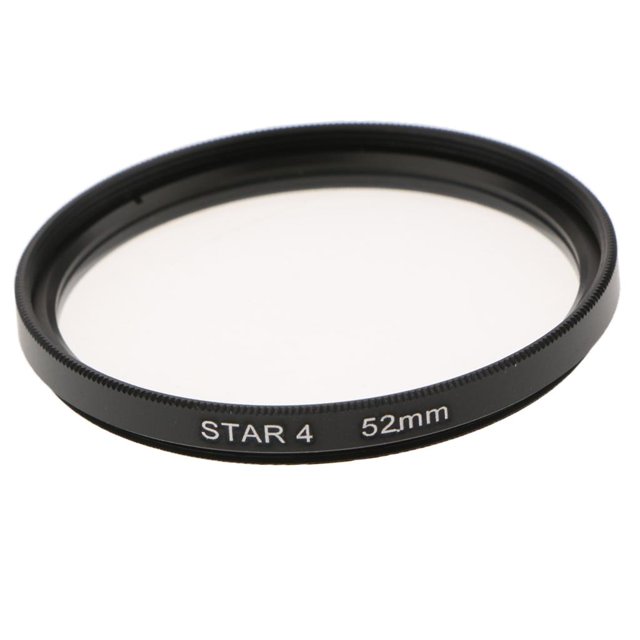 Filtro de lente de estrella/pantalla en cruz de 52 mm (4 puntos) con brillante y fantástico al fotografiar lagos o mares bajo la luz de la Sunnimix Filtro de estrella de 4 puntos