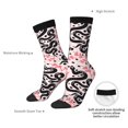 thumbnail image 4 of Cauagu Black Snake Print Crew Socks for Women and Men,Adult Athletic Running Socks 1-Pair Sports Socks Work Gear Socks with Moisture Wicking, 4 of 6