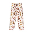 thumbnail image 5 of Balery Autumn Maple Leaf with Hedgehog print Men's Pajama Pants,Ultra Lightweight Pjs,Lounge Pant-, 5 of 9