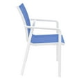 thumbnail image 5 of Compamia Pacific Sling Arm Chair White Frame Blue Sling, Set of 2, 5 of 7