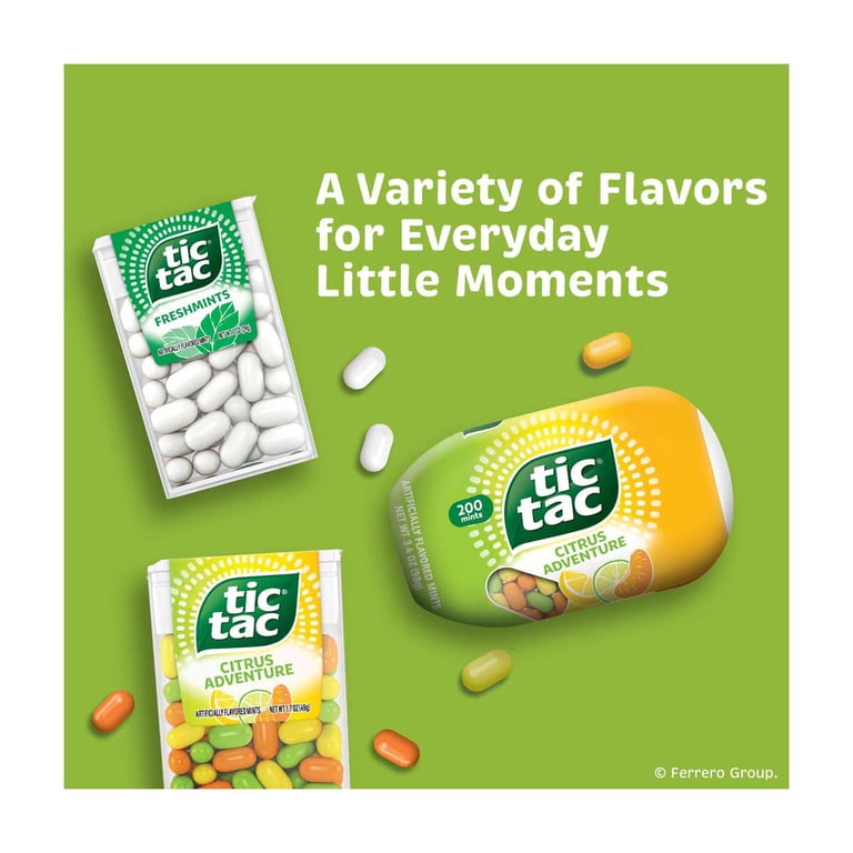 Tic Tac, Mints, Citrus Adventure, 0.84 oz, 100 Layers of Flavor