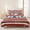Red, Navy, Cream, variant on 3 Pieces King Quilt Set,Watermelon on Green Strips Soft Bedding Sets with 1 Quilt & 2 Pillow Shams,Watercolor Summer Fruit Summer Bedspread Lightweight Coverlet Comforter for All Season