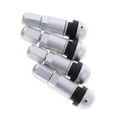 thumbnail image 2 of pitrice 4 Pcs Car Tubeless Wheel Dust Caps Tire Valve Stems Moonlight silver + Black, 2 of 8