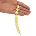 thumbnail image 3 of Sterling Silver 18k Gold Overlay Phaistos Disc Link Bracelet, 7", 3 of 3