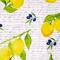thumbnail image 3 of Oxford and Main 100% Premium Cotton Pot Holder for Kitchen, Heat Resistant for Cooking, Farmhouse Watercolor Design, Lemons, 3 of 4