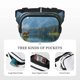 thumbnail image 5 of Disketp Majestic Deer Mountain Lake Riñonera de Doble Capa, Bolsa de Cintura Ajustable para Viajes, Correr y Senderismo, Riñonera Ligera para Hombre y Mujer, 5 of 9