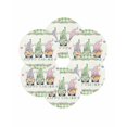 thumbnail image 7 of 15 Inch Round Placemats Set of 6, Easter Non Slip Heat Insulation PP Table Mats, Spring Gnomes Floral Bunny Eggs Green Lattice Washable Place Mats for Kitchen Dining Party Table Decor, 7 of 7