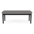 thumbnail image 4 of Lenox Steel Reception Waiting Room 2-Seat Bench / Black Steel / Light Gray, 4 of 5