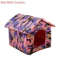 thumbnail image 1 of Foldable Cat House Outdoor Waterproof Pet House for Small Dogs Kitten Puppy Cave Nest with Pets Pad Dog Cat Bed Tent Supplies ShopWise Round, 1 of 17