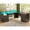 Black, variant on 66" Modern L Shaped Computer Desk with 3 Drawers and Storage Cabinet, Fluted Home Office Desk with Led Lights, Wood Executive Desk