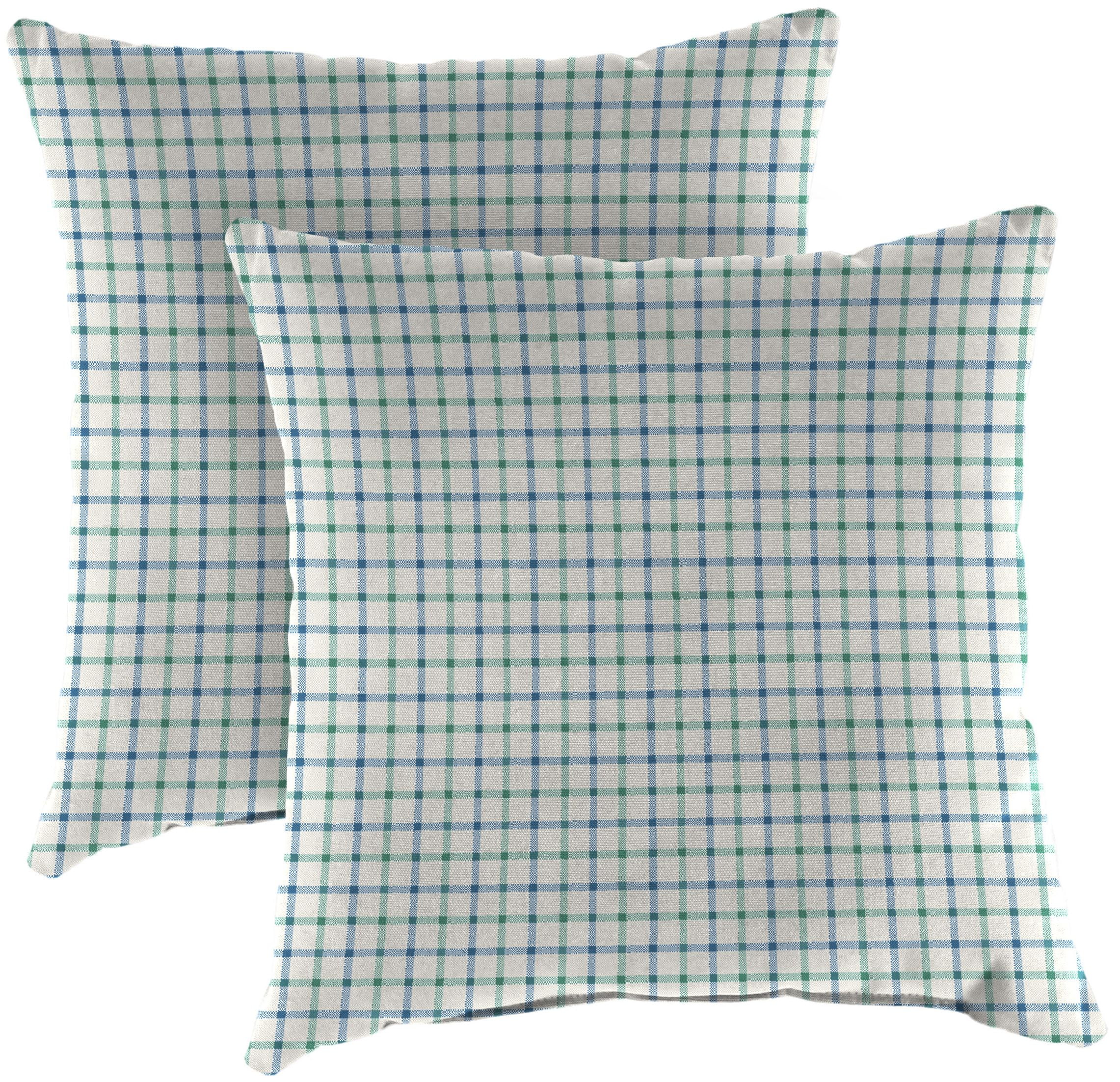 Set of 2 Outdoor 16" Square Toss Pillows