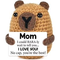 Gifts for Mom from Daughter Son, Birthday Gifts for Mother in Law, Mothers Day I Love You Gift for Mama Bonusmom Stepmom Retirement Gift for Mum Handmade Crochet Animal Capybara
