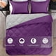 thumbnail image 5 of Set de edredón downluxe Queen morado/gris, 3 piezas, 5 of 6