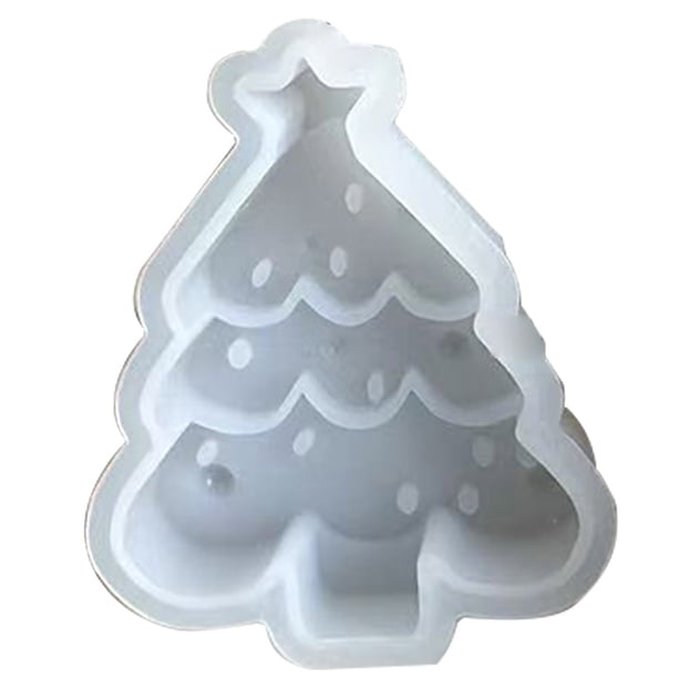 Molde Artesanal Adorno Candelabro Fundición Silicona Tema Del Festival Navidad Reutilizable para