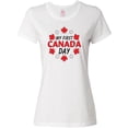 thumbnail image 3 of Inktastic My First Canada Day with Red and White Maple Leaves Women's T-Shirt, 3 of 5