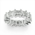 thumbnail image 2 of 3.20 Ct Stunning Princess Shaped Real Moissanite Engagement Bands for Women Solid 950 Platinum, 2 of 8