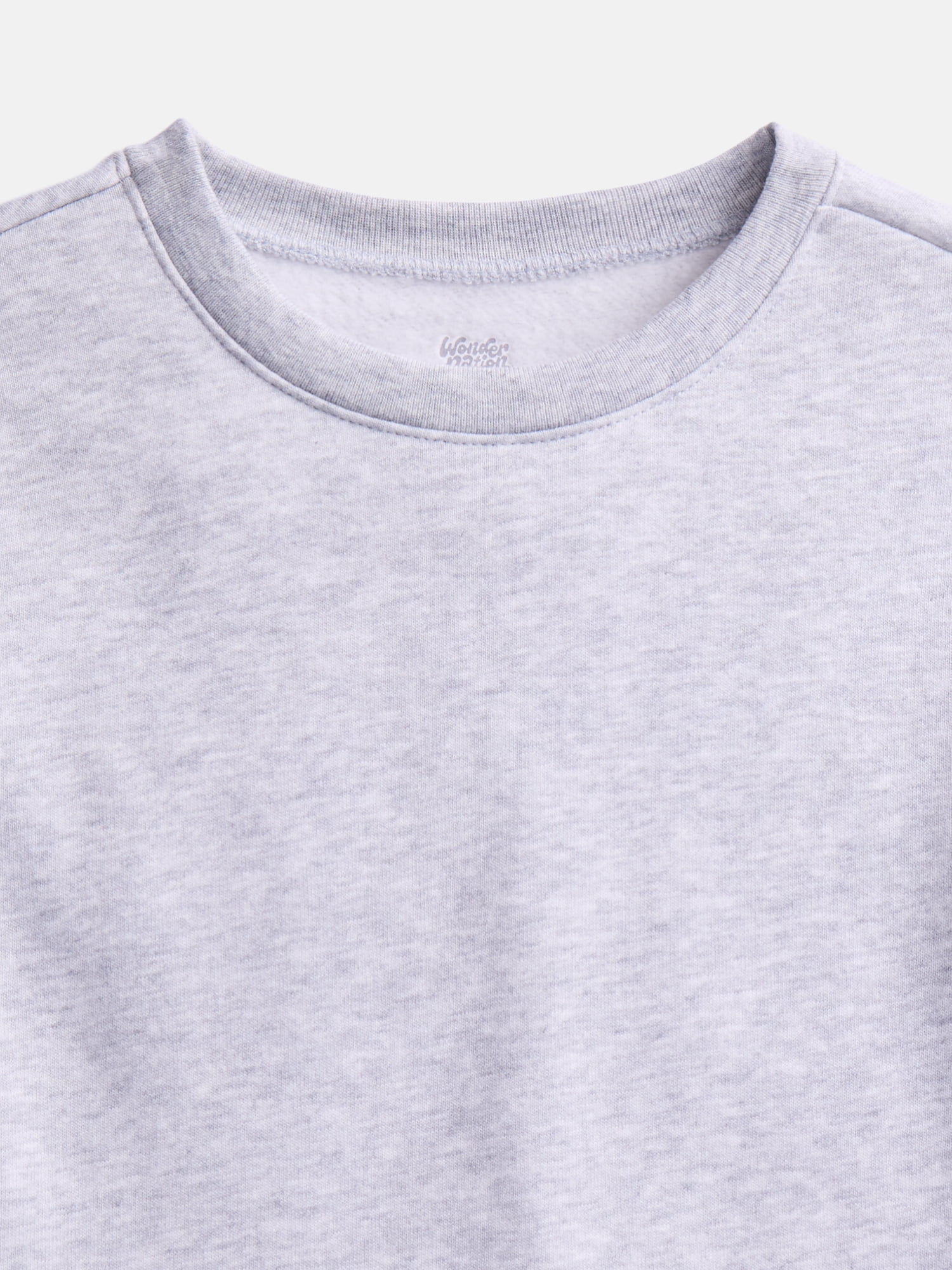 Wonder Nation Baby & Toddler Fleece Crewneck Sweatshirt, Sizes 6M-5T