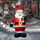 thumbnail image 3 of Muleta de decoración navideña, juguete inflable de Papá Noel con luces LED, modelo inflable para exteriores, adorno para fiesta y decoración de jardín, 1,2 M, 3 of 5