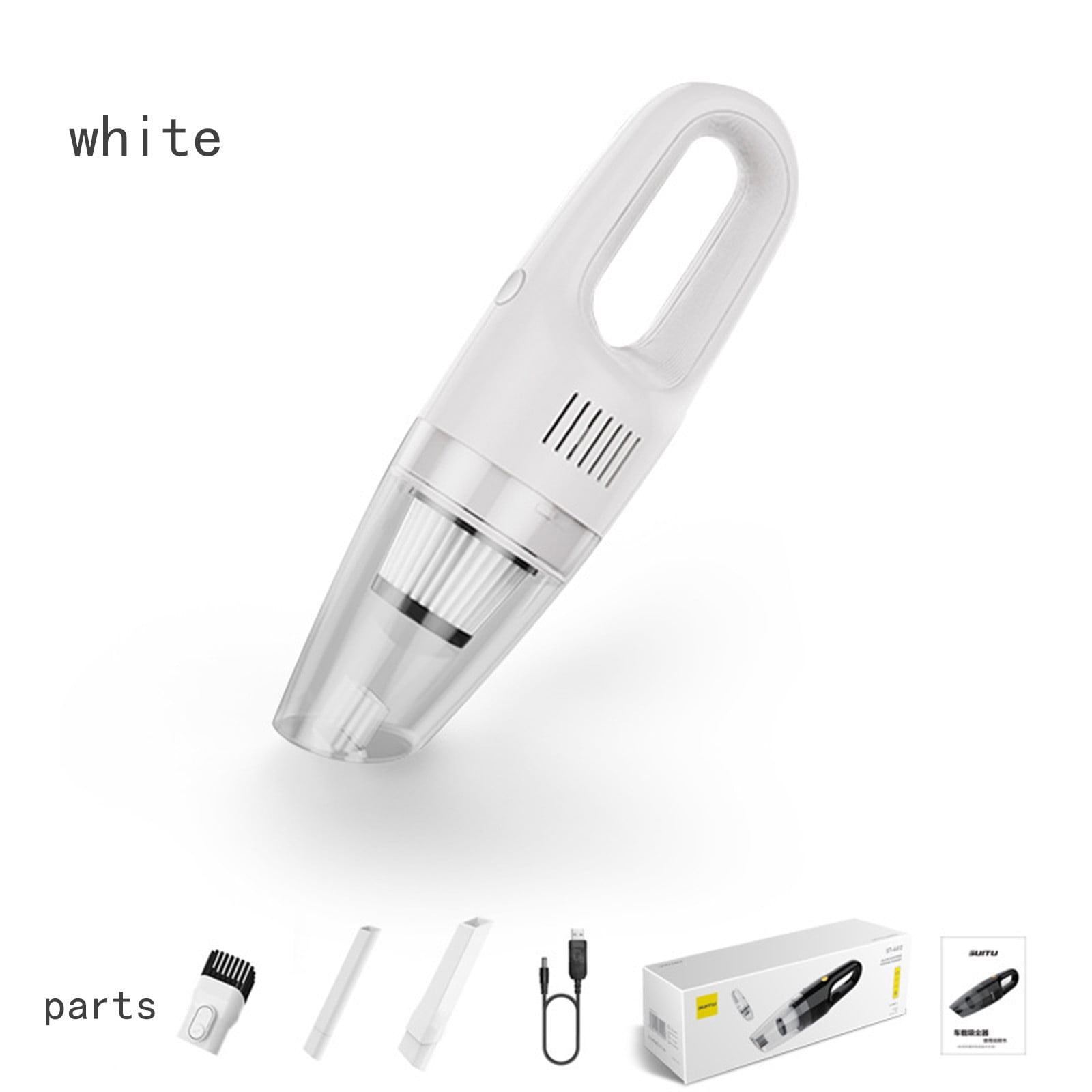HBYJLZYG Vacuum Cleaner Handheld Vacuum Cleaner,, USB Rechargeable, Wet & Dry Vacuum Cleaner, For Car, Household Cleaning