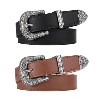 Vintage Western Rhinestone Studded Belt for Pants Dress Unisex Rhinestone Studded Belt for Men Women, Western Leather Belt  main image 4