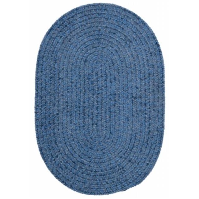 Colonial Mills Tapis S501R024X096 Prairie Printanière - Bleu Pétale 2 Pi x 8 Pi Tapis Tressé