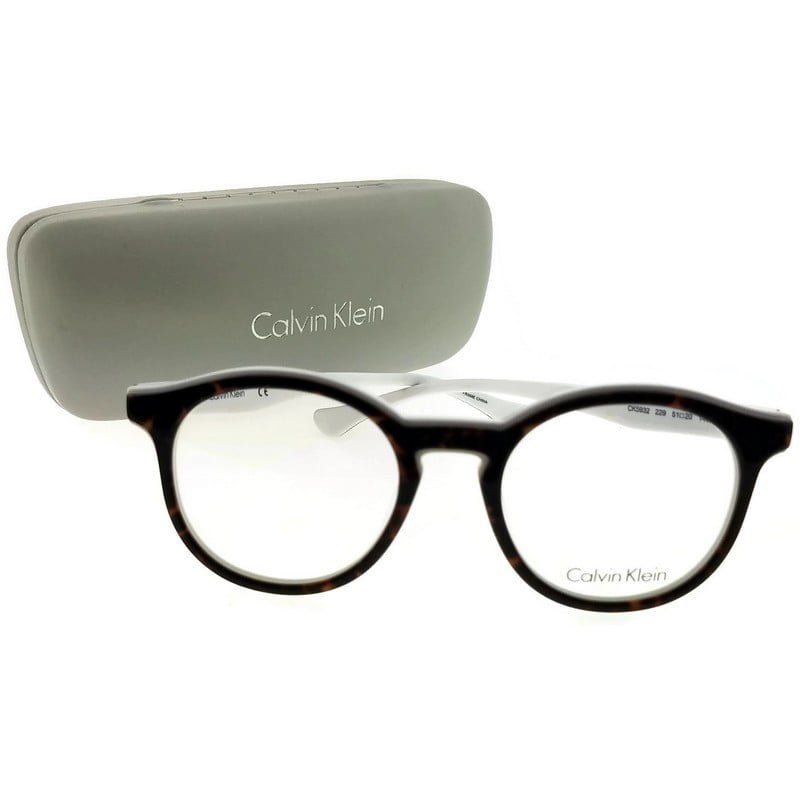 Calvin Klein CK593222951 Oval Women's Tortoise Frame Clear Lens
