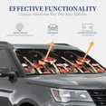 thumbnail image 4 of Windshield Sun Shade, Moonlight Butterfly Mushroom Foldable Car Sun Shade Windshield for Front, 2 Pieces, 4 of 7