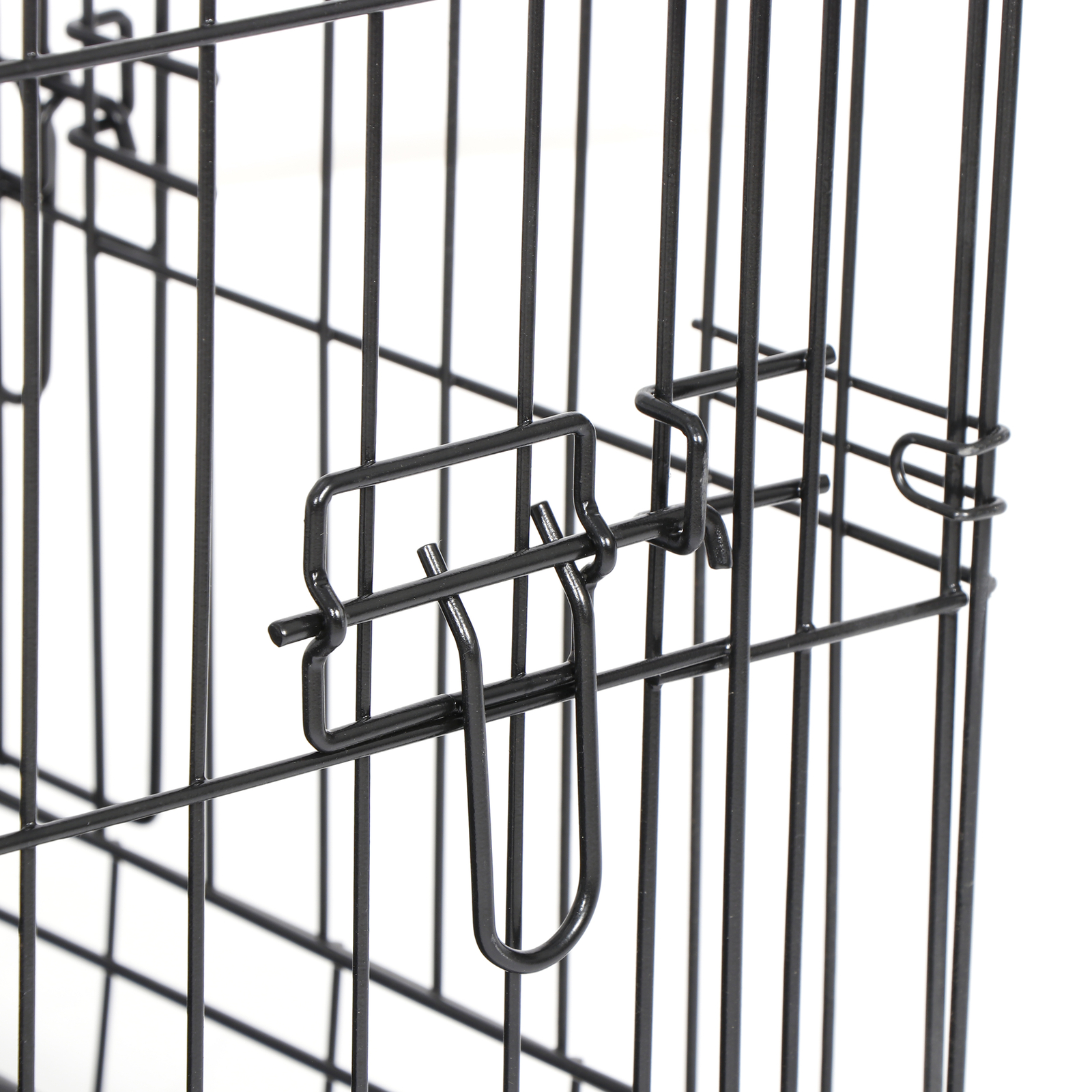 SEGAWE 30/36/42 Inch Dog Cage, Puppy Training Crate With Tray, Foldable Pet Kennel, Black, Steel