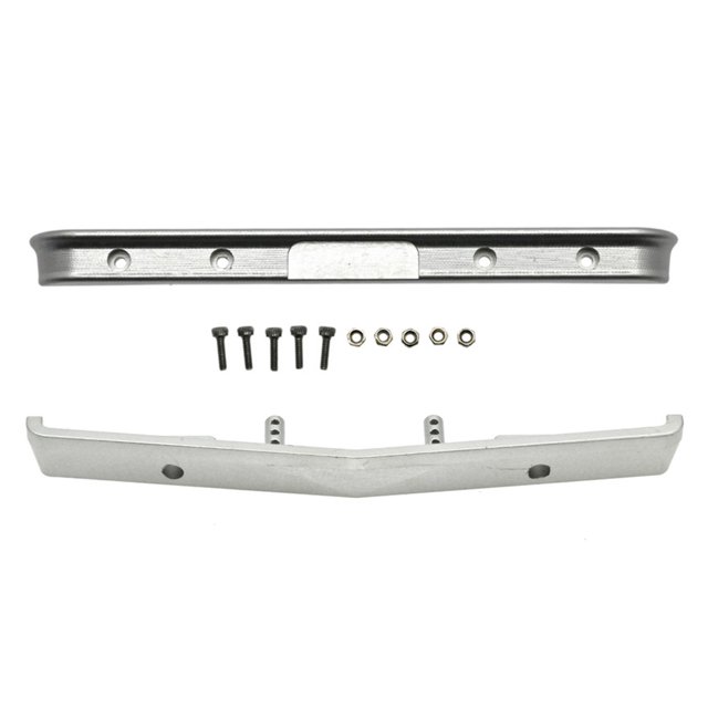 Parachoques delantero más fuerte fijación resistente al desgaste DURABLE No es fácil de deformar el reemplazo de la barra trasera para 1/24 modelo de simulación Sliver 1 set Inevent FN002028-03