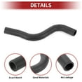 thumbnail image 4 of Manguera del radiador Unique Bargains para Honda Accord 2013-2017 No.195015A2A01 Goma Negra 1 Pcs, 4 of 7